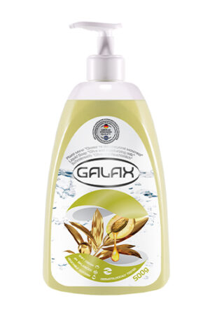 GALAX თხევადი საპონი ზეთისხილის და დამატენიანებელი რძე 500 გრ დოზატორით