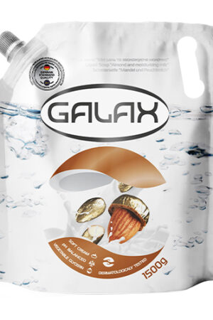 GALAX  თხევადი საპონი ნუში და დამატენიანებელი რძე1500 გრ (სათადარიგო)