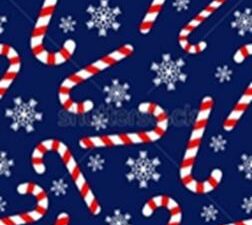 Candycane on Blue