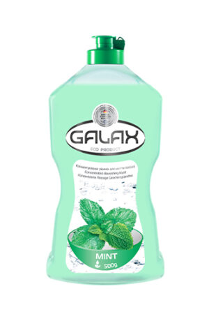 GALAX ჭურჭლის სარეცხი კონცენტრირებული სითხე პიტნა 500 გრ. (ყუთში 16 ცალი)