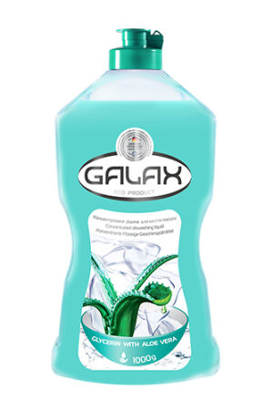 GALAX ჭურჭლის სარეცხი კონცენტრირებული სითხე გლიცერინი და ალოე ვერა 1000 გრ