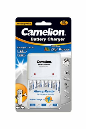 BC-1010B battery charger, TUV plug,White, double blister-easy open