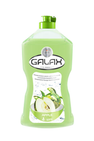 GALAX ჭურჭლის სარეცხი კონცენტრირებული სითხე მწვანე ვაშლი 500 გრ