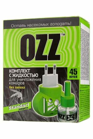 OZZ კომპლექტი უნივერსალური, ელექტროფუმიგატორი+სითხე