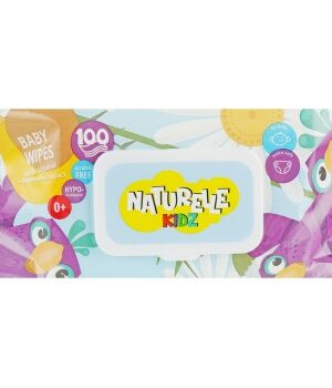 სველი ხელსახოცი საბავშვო "NATURELLE kidz", გვირილას ექსტრაქტით, 100 ცალი (ყუთში 18 შეკვრა)