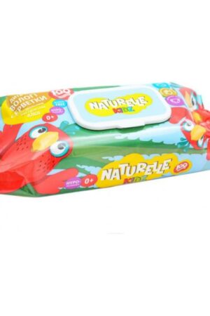 სველი ხელსახოცი საბავშვო "NATURELLE kidz", ალოეს ექსტრაქტით, 100 ცალი (ყუთში 18 შეკვრა)