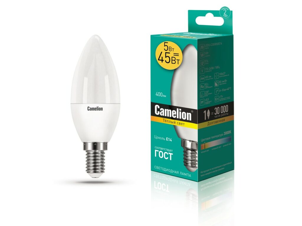 Camelion ეკონომიური LED ნათურა