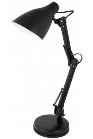 Camelion მაგიდის სანათი  KD-331 C02 შავი ზომა 400 х 170 х 160 ნათურა Е27 ჩამრთველი კაბელზე