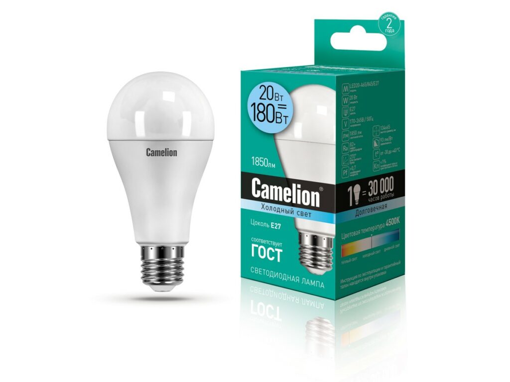 Camelion ეკონომიური LED ნათურა