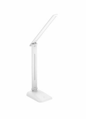 Ultraflash Led Desk Lamps  UF-730 C01   მაგიდის სანათი თეთრი 11 ვატი 500 ლუმენი კაშკაშის 3 დონე   3000, 4500, 6000 კანდელი