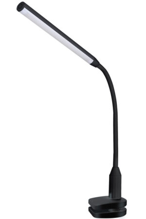 Ultraflash Led Desk Lamps  UF-731 C02   მაგიდის სანათი შავი მაგიდის სანათი თეთრი 11 ვატი 500 ლუმენი კაშკაშის 3 დონე   3000, 4500, 6000 კანდელი