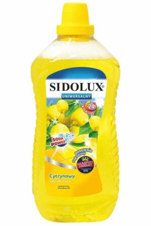 SIDOLUX უნივერსალური საწმენდი სითხე ლიმონის არომატით  1 ლიტრიანი
