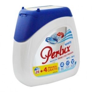 PERLUX SUPER COMPACT  - WHITE სარეცხი საშუალება დაკომპრესებული 24 ცალიანი. თეთრი ფერის სარეცხვისთვის