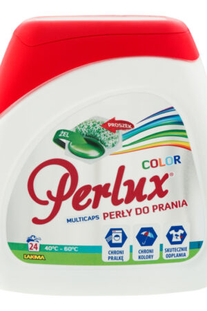 PERLUX SUPER COMPACT COLOR - სარეცხი საშუალება დაკომპრესებული 24 ცალიანი. ფერადი რეცხვისთვის