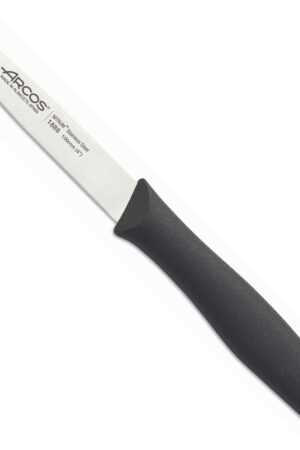 Paring Knife (Serrated), Black, 100mm bulk