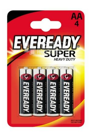 Eveready Super Heavy Duty AA, 4-pc blister