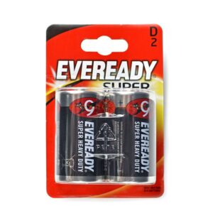 Eveready Super Heavy Duty D, 2-pc blister