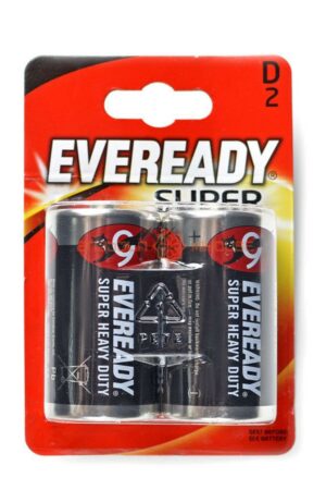 Eveready Super Heavy Duty D, 2-pc blister
