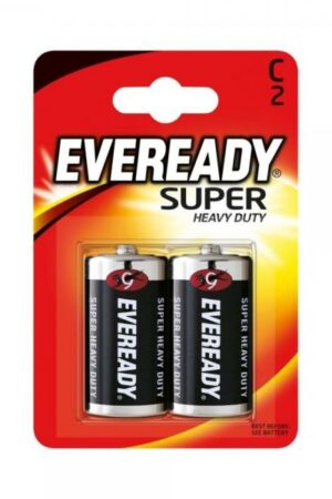 Eveready Super Heavy Duty C, 2-pc blister