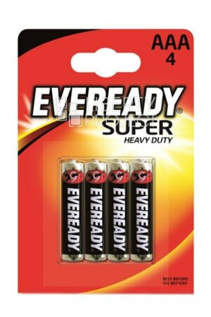 Eveready Super Heavy Duty AAA, 4-pc blister