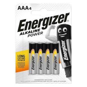 Energizer Alkaline Power AAA, 4-pc blister
