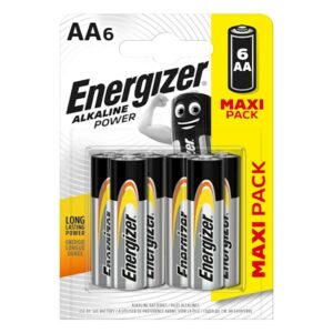 Energizer Alkaline Power AA, 6-pc blister