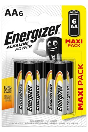 Energizer Alkaline Power AA, 6-pc blister