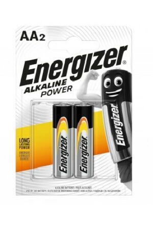 Energizer Alkaline Power AA, 2-pc blister