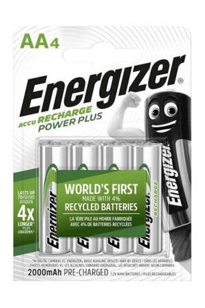 Energizer Power Plus AA 2000mAh precharged, 4-pack blister