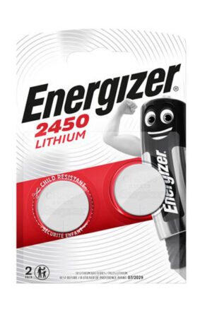 Energizer Lithium button cell CR2450, 2-pc blister