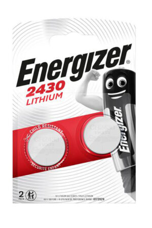 Energizer Lithium button cell CR2430, 2-pc blister